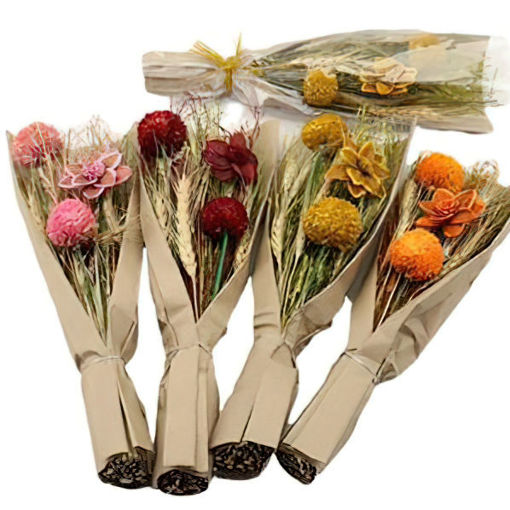 Picture of Flat Bloom Dried Flower Assorted Bouquet