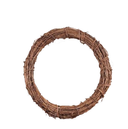 Picture of Wreath - Open  Round Woven  Vine - Natural
