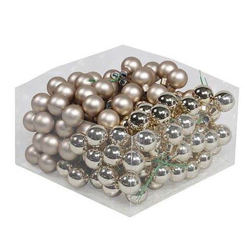 Picture of 25mm Glass Baubles on Wire - Autumn Blonde