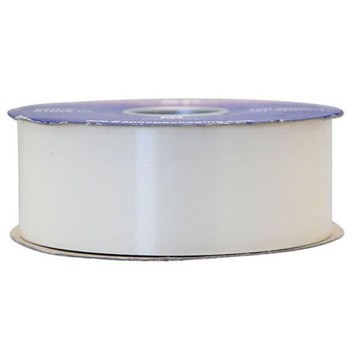 Picture of Ribbon  - Poly - Ivory -91m x 50mm