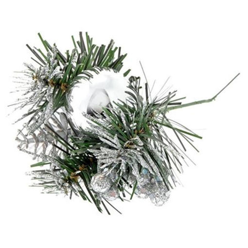 Picture of PIck Silver Bauble 6pcs 20cm