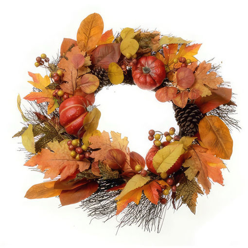 Picture of Pumpkin Wreath | 60cm