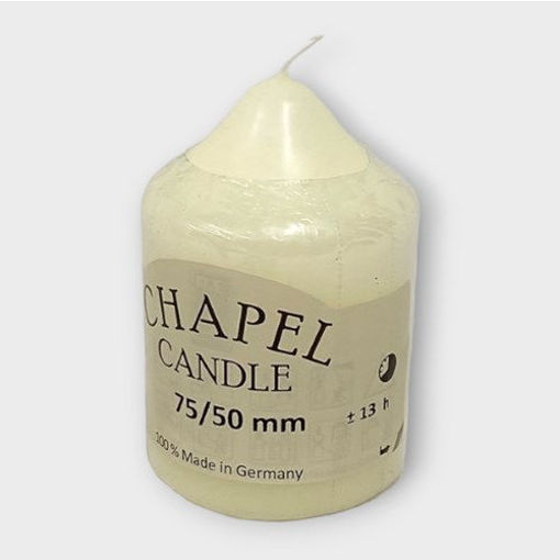 Picture of Chapel Candle | 75 x 50mm | Ivory